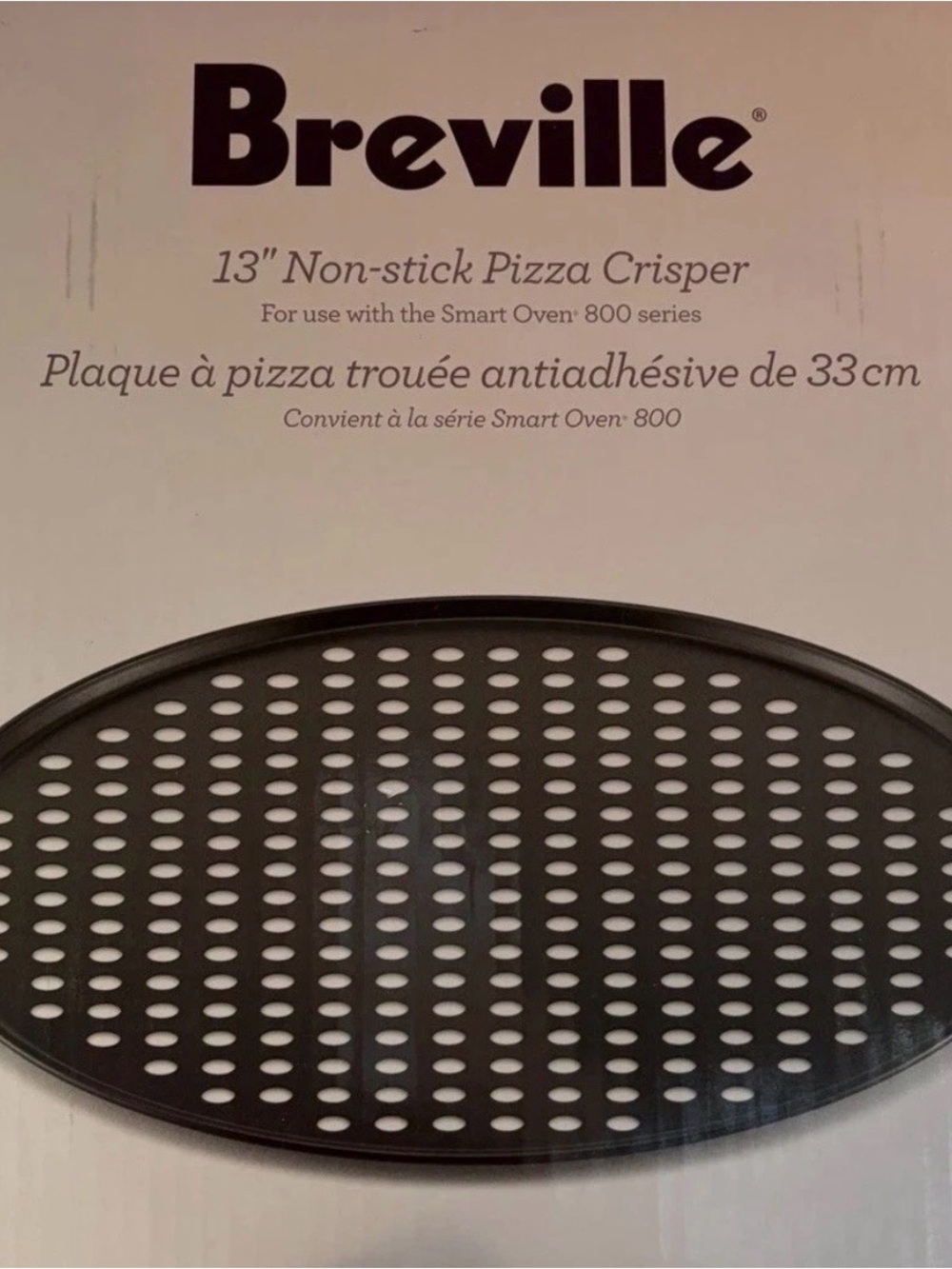 Breville Black 13" Non-Stick Perforated Pizza Crisper